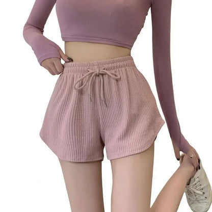 High Elastic Waist Lace Up Super Comfort Summer Women Shorts