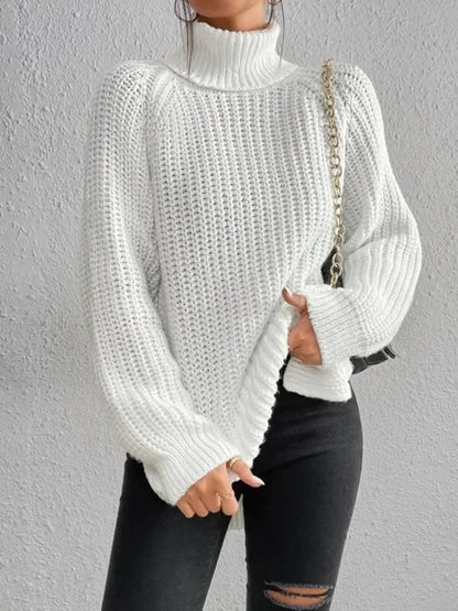 Turtleneck Femme Jumper Oversized Sweaters