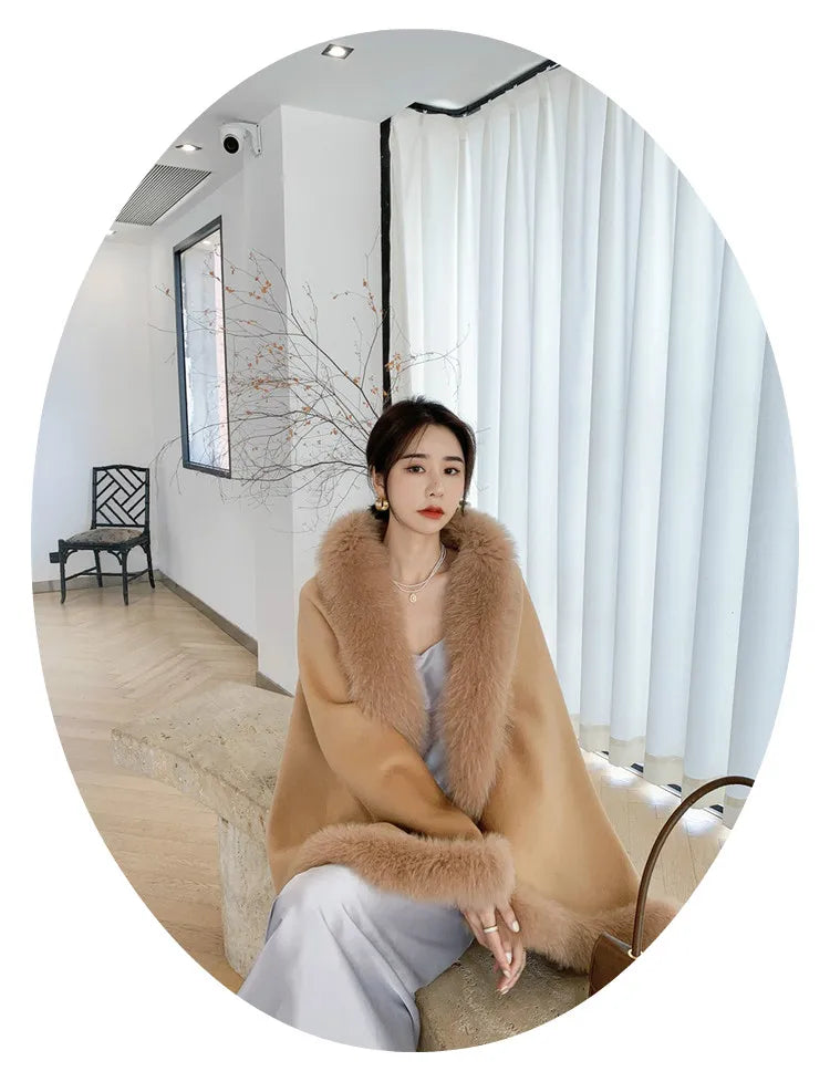 Luxury Furry Hooded Snow Coats