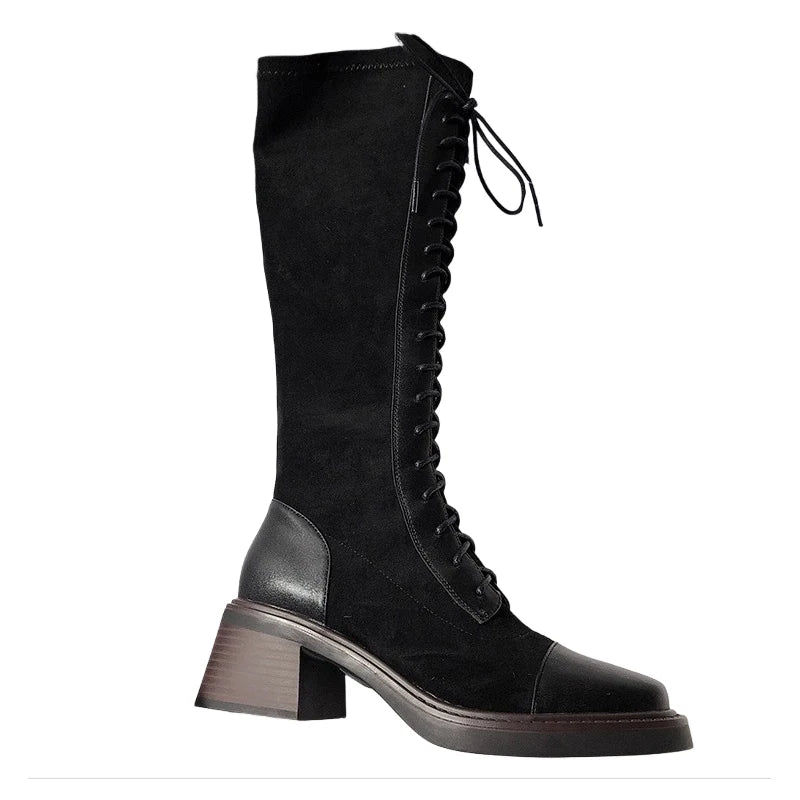 Women Classic Style High Quality Lace Up Boots