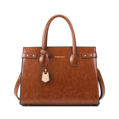 Genuine Leather Flap Cover Luxury Handbags For Women