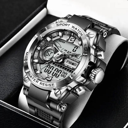 Mens Casual Muscular Sport Digital Analog Watch