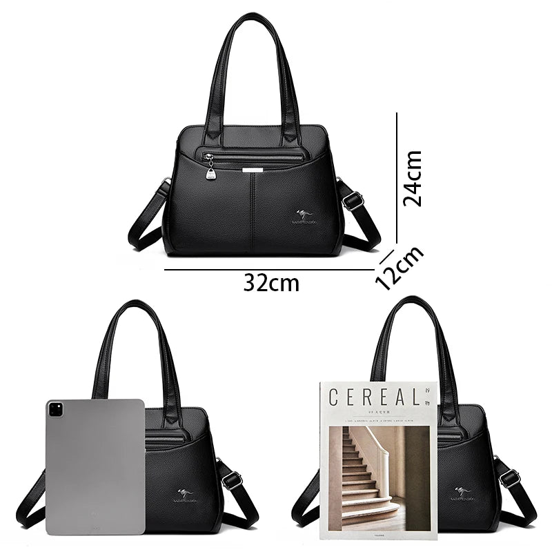 High Quality Womens Soft Leather Shoulder Bags