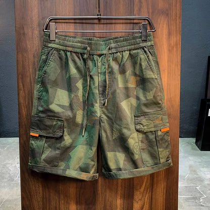 Mens Plus Size Camouflage Cargo Shorts