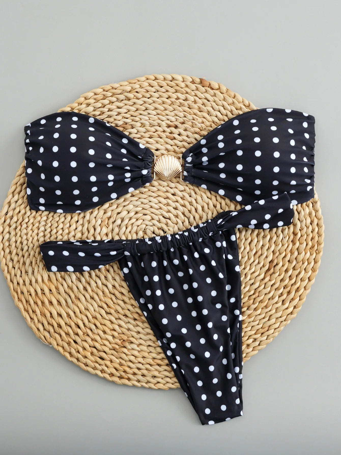 Polka Glow Push Up Bikini