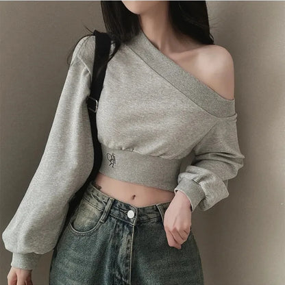 Contemporary Bold: Square-Neck Lace-Up Spliced Knit Top