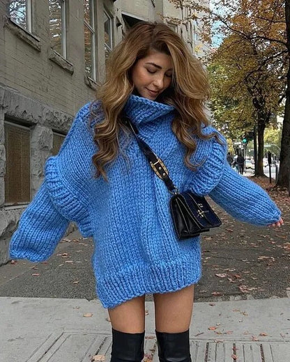 Super Thick Warm Oversized Knitted Women Sweaters