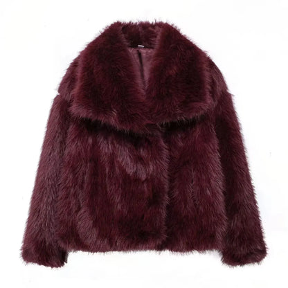 2025 Winter Sweater For Women Fox Fur Cuff Cardigan 100 Wool High Collar Pullover Soft Warm Fashion