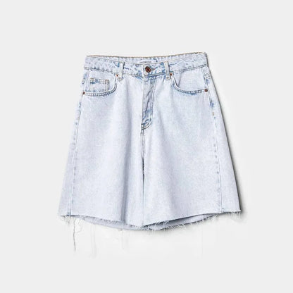 Beading Fashion Irregular Stretch Denim Short