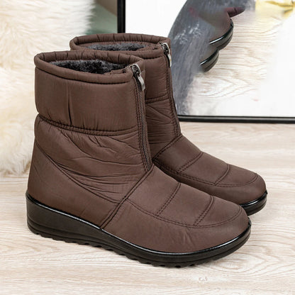 Womens Winter Front Up Zipper Cool Boots