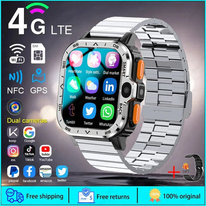 4 Core Cpu 8Gb 16Gb Rom Capacity Sim Card Supported Android Smartwatches For Students Kids