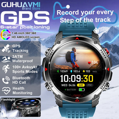Running Swimming Altimeter Barometer Compass Multi Functional Waterproof Smartwatches