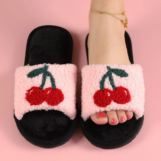2025 Women S Winter Furry Slippers Non Slip Casual Indoor Flats For Warm Comfort