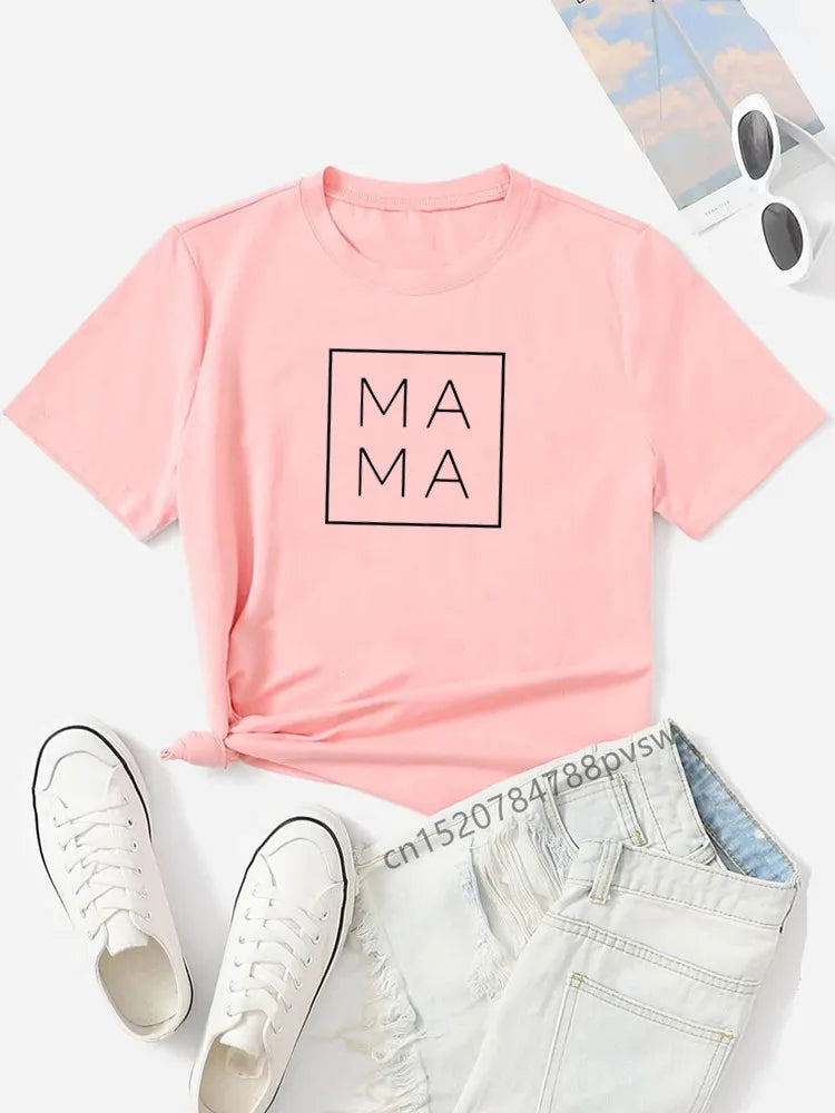 Mama Baby Family Matching Outfits Funny Women S T Shirt Mother And Daughter Tops Mommy Me Clothes