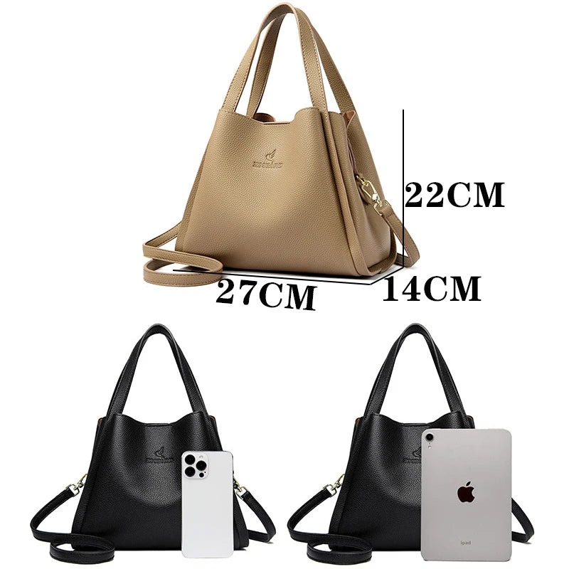 Touch Internal Soft Leather Handbags