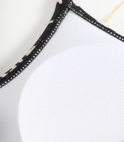 2025 Sexy Green Leopard Print Bikini Set Womens Knotted Push Up Swimsuit Beach Bathing Suit Swimwear