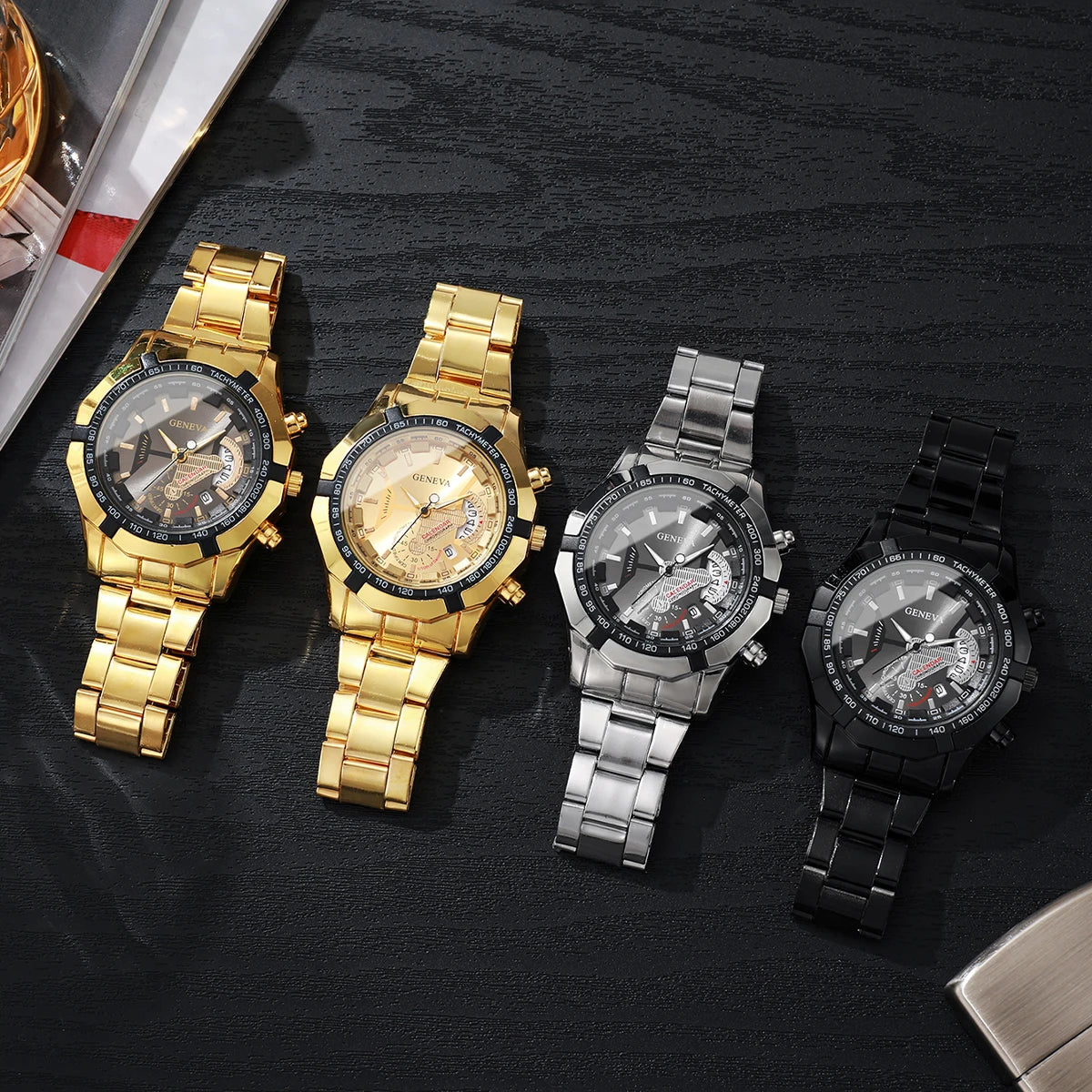 Luxury Quartz Big Face Mens Watches