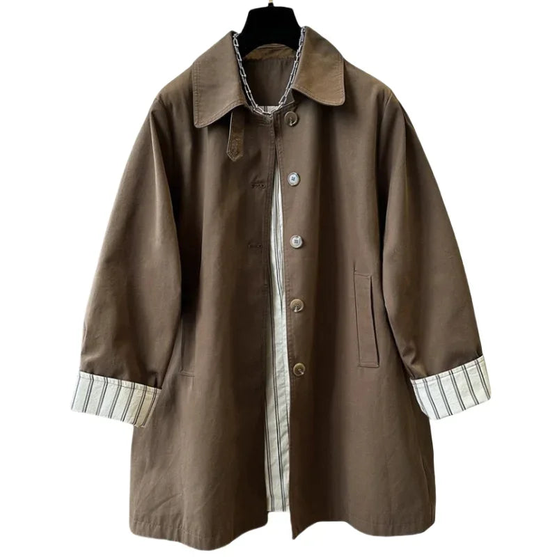 Belted Beige Trench Coat