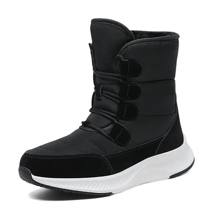 Cozy White Plush Snow Boots for Women | 2025 Winter Non-Slip Platform Boots