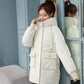 Front Big Pockets Cotton Padded Warm Women Coats For Winter