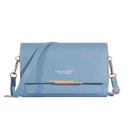 Womens Large Capacity Wallet Shoulder Bag Korean Style Multi Card Handbag