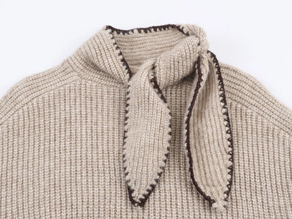 French Style Bow Flare Sleeve Short Tops