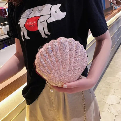 Shell Shape Vintage Small Crossbody Messenger Bag