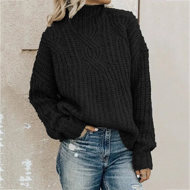 Twisted Belted Long Women Sweaters