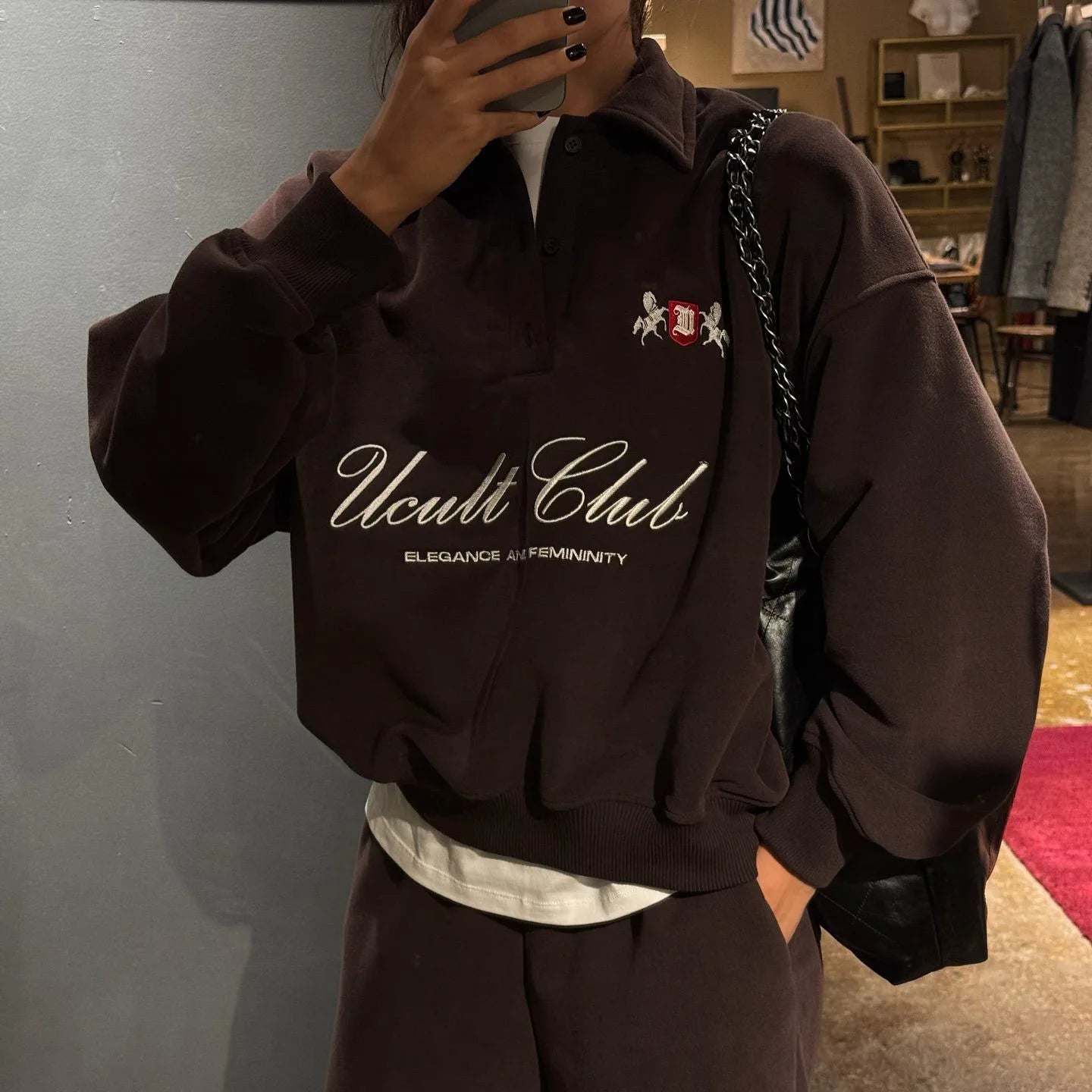 Half Zipper Loose Fit Warm Sweater For Women