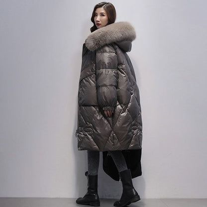 Thick Warm Loose Long Down Coats For Women