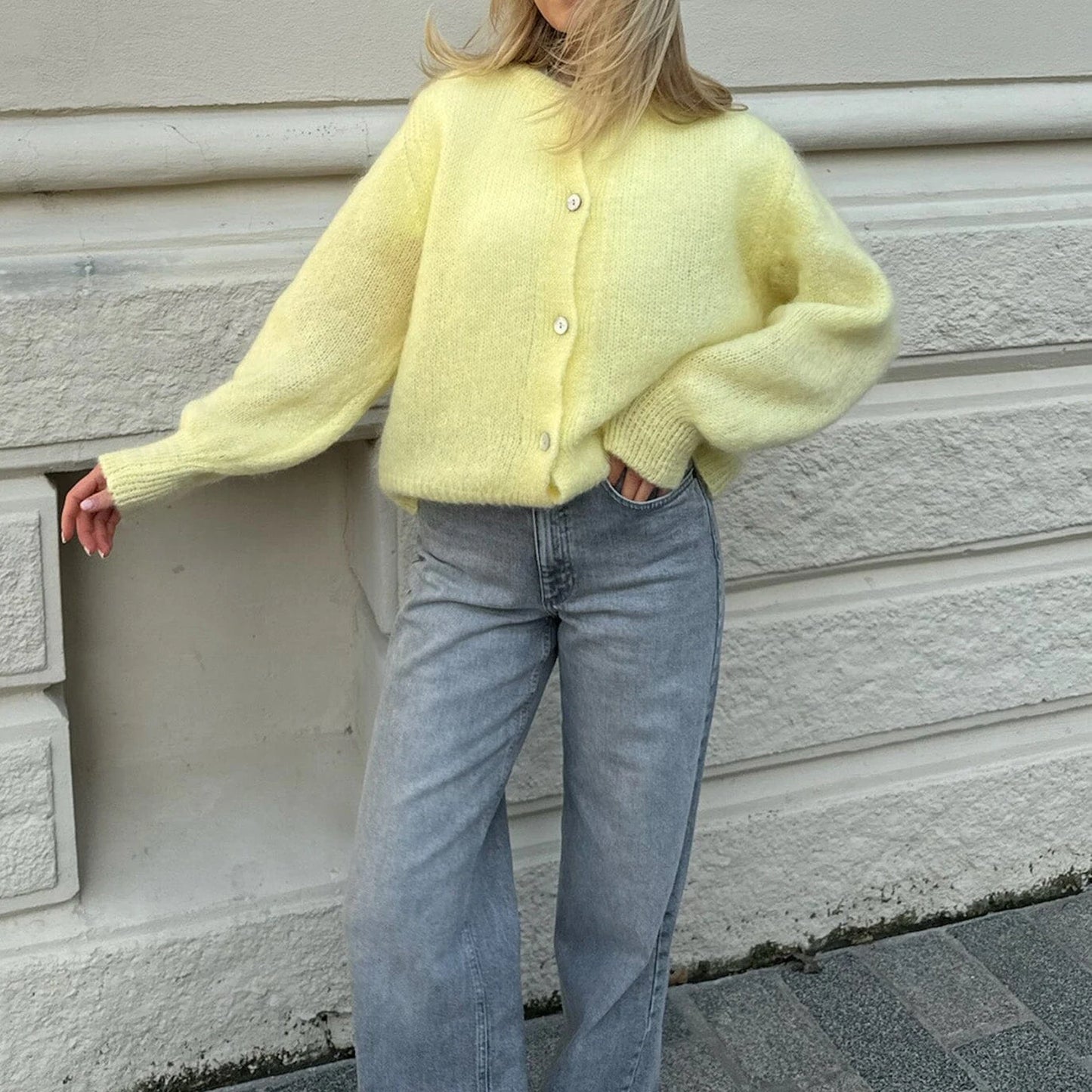 Casual Soft Single Breasted Cardigan Sweater