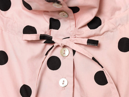 Pink Polka Dot Spring Jacket for Women – Chic Casual Street Style Coat 2026