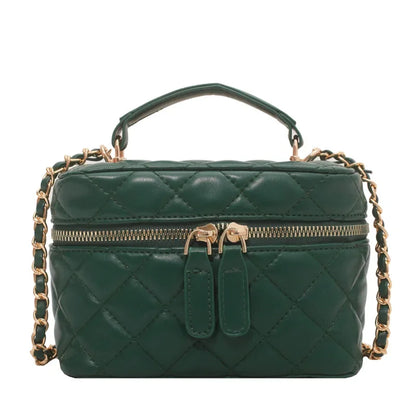 Luxury Mini Box Handbag For Women Suitcase Shaped Designer Tote Clutch Bag