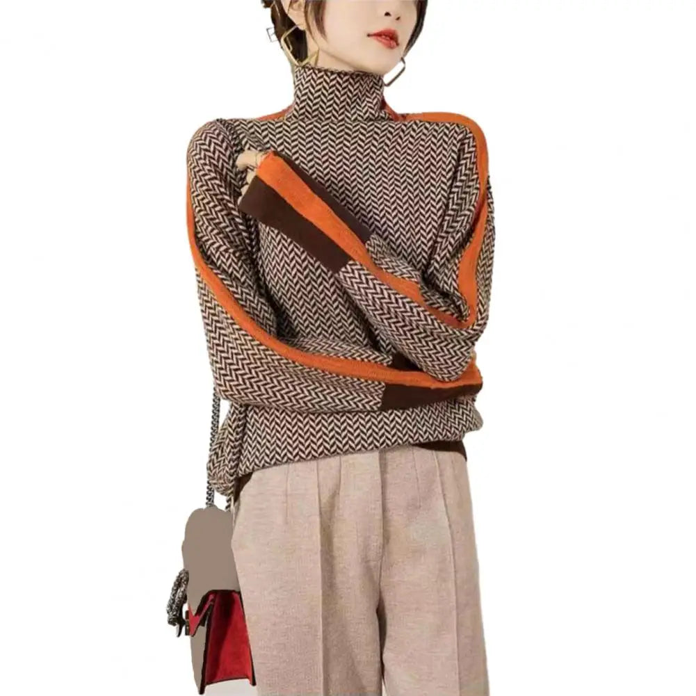 Womens Colorful Knit Sweater