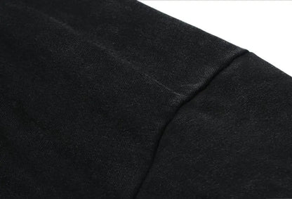 Men’s Graphic Logo Hoodie – Washed Cotton Pullover Sweatshirt for Casual Streetwear All Seasons