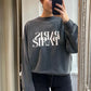 Graphic PARIS Printed Women Casual Sweatshirt