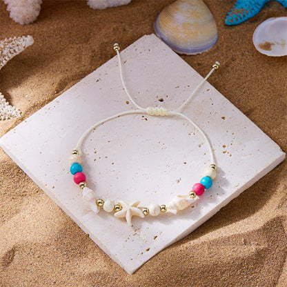 Greek Island Vibes - Turquoise Turtle & Starfish Summer Bracelet