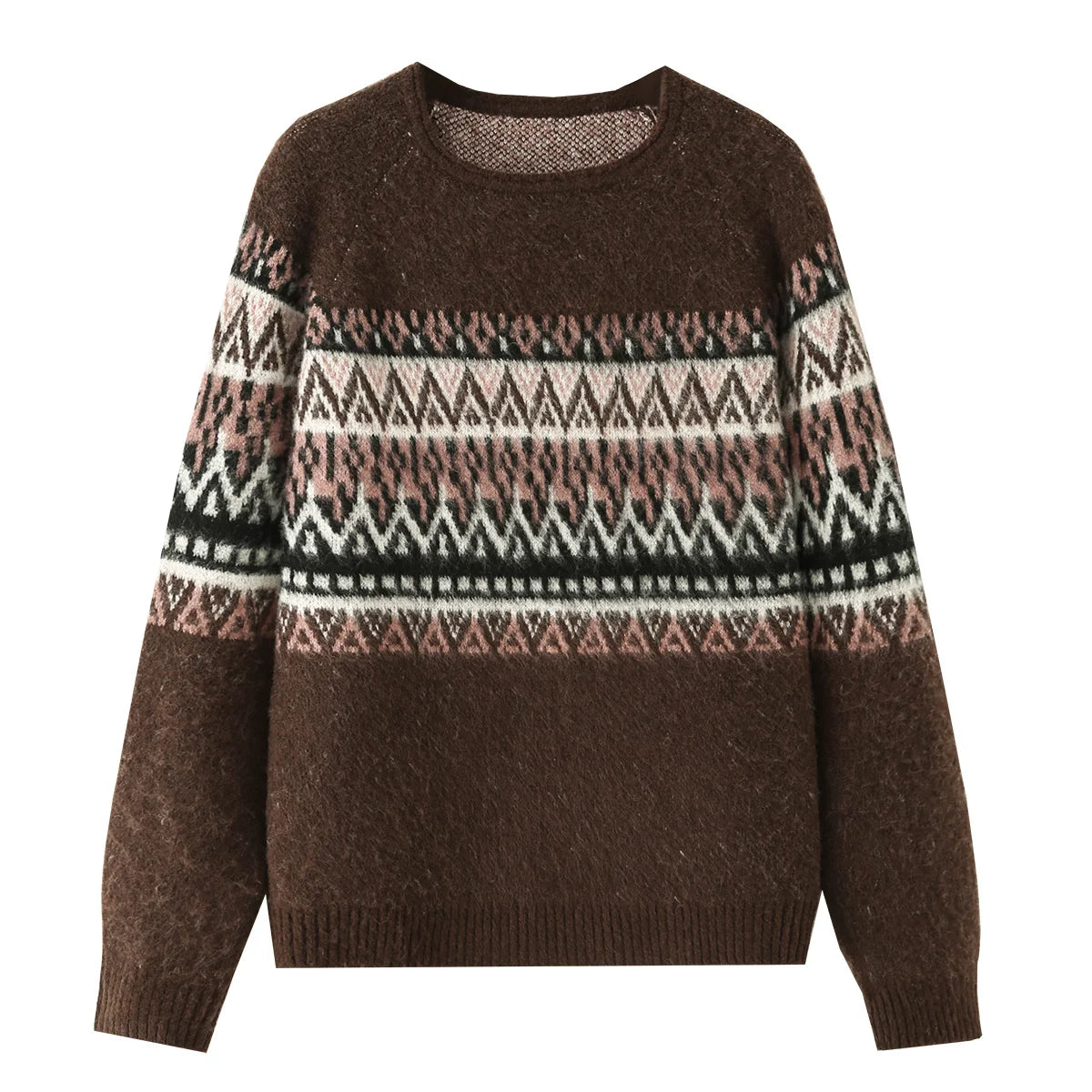 Soft Cashmere Knit Sweater Stylish O Neck Top