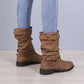Buckle Decoration Slip on Comfortable Simple Winter Boots For Women