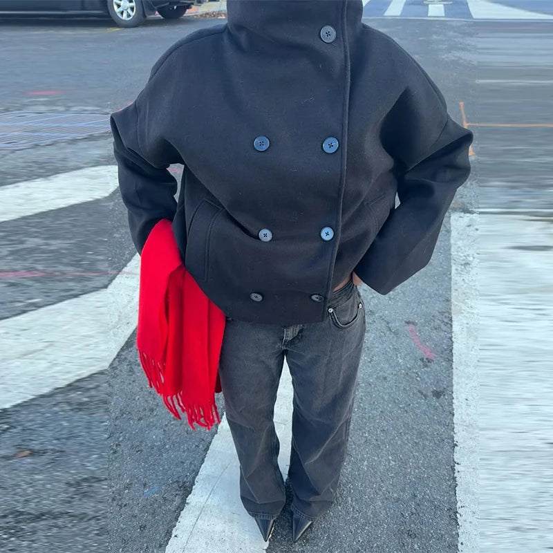 Double Pocket Neckless Jackets