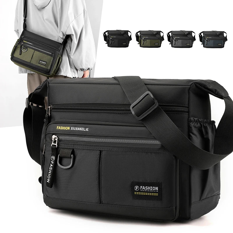 Mens Casual Shoulder Messenger Bag Stylish Crossbody Satchel For Everyday Use