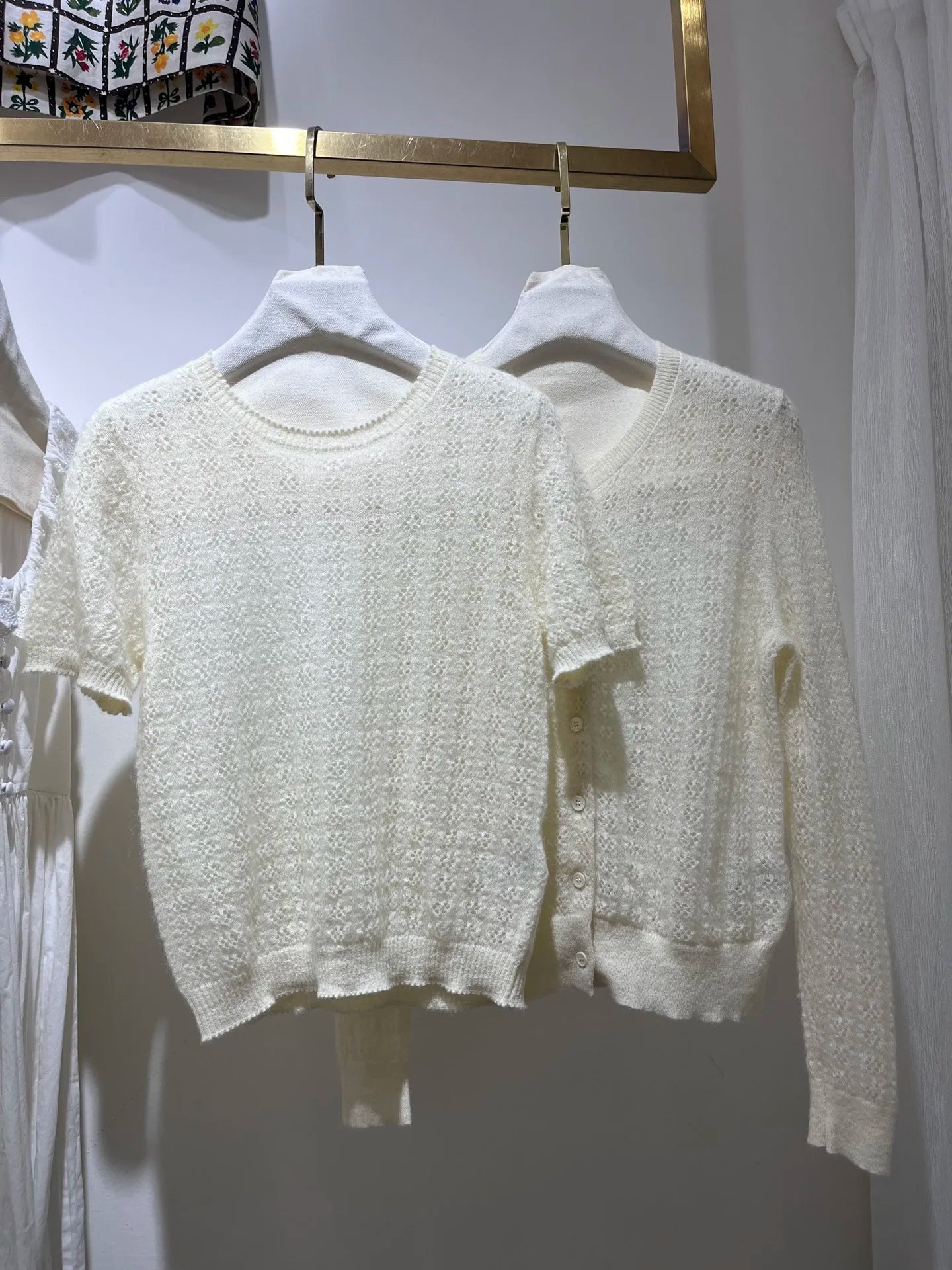 Effortless Breeze: The Delicate Open-Knit Cardigan