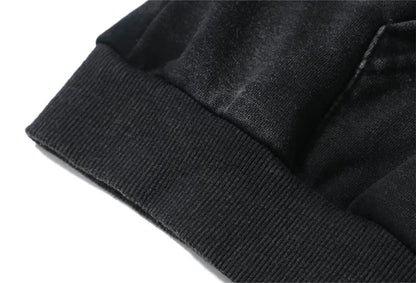 American Graffiti Oversized Cotton Hoodie – Vintage Streetwear Unisex Sweatshirt