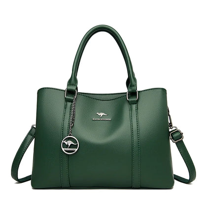 Genuine Leather Luxury Tote Bag For Women High Quality Designer Handbag Crossbody