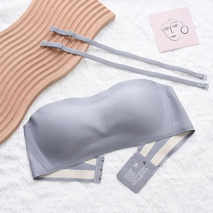 New Seamless Strapless Bras For Women Soft Wire Free Push Up Bralette Sexy Lingerie Intimates