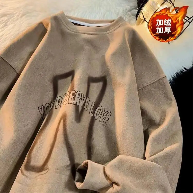 Retro Style Crewneck Men Winter Sweater