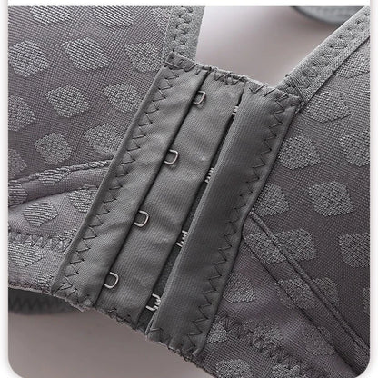 Sexy Front Button No Sash Bra Small Chest Gather No Steel Ring Thick Cup Back Support Breast Beauty Bra