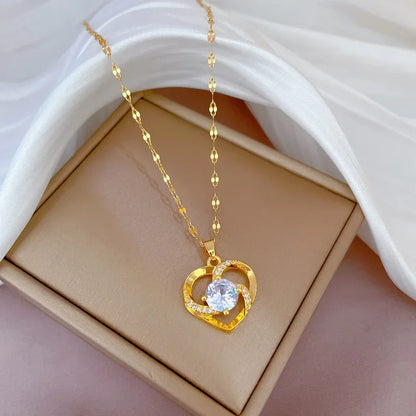 Heart Shaped All Pearl Necklace