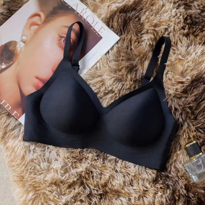 Large Push Up Bra For Women Thin Wireless Modesty Bra For Comfortable Support