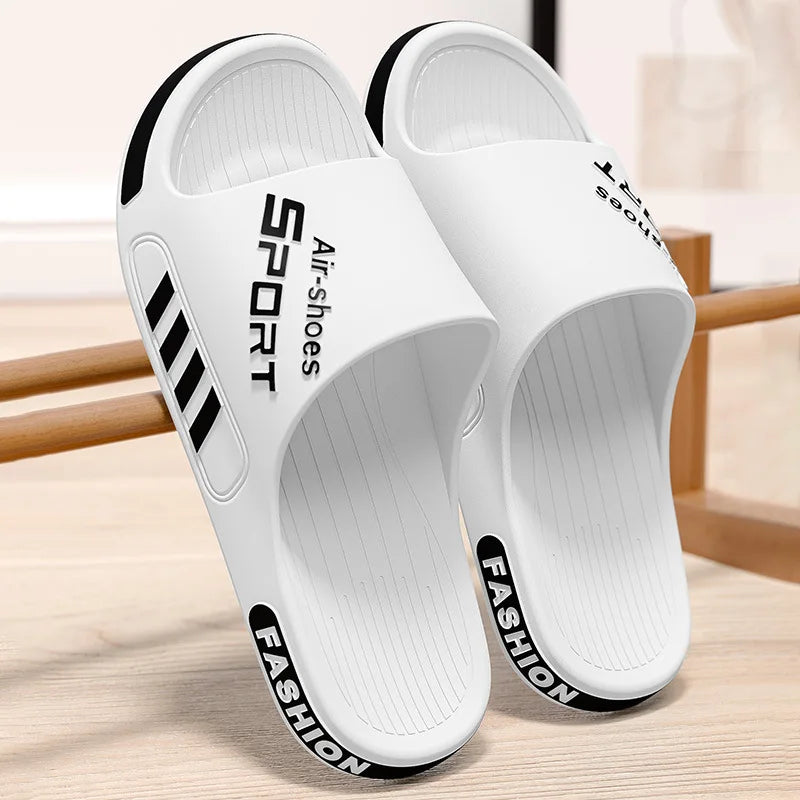 Non Slip Home Slippers Soft Sole Indoor Bathroom Flip Flops For Women Men Couples House Sandals Big Size